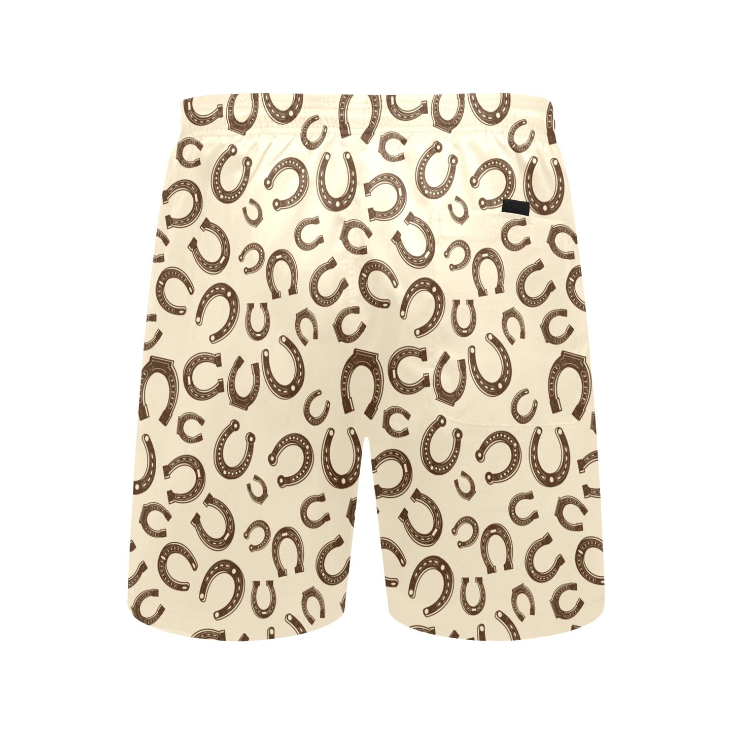 Horseshoe Print Design LKS302 Men's Swim Trunks Beach Shorts