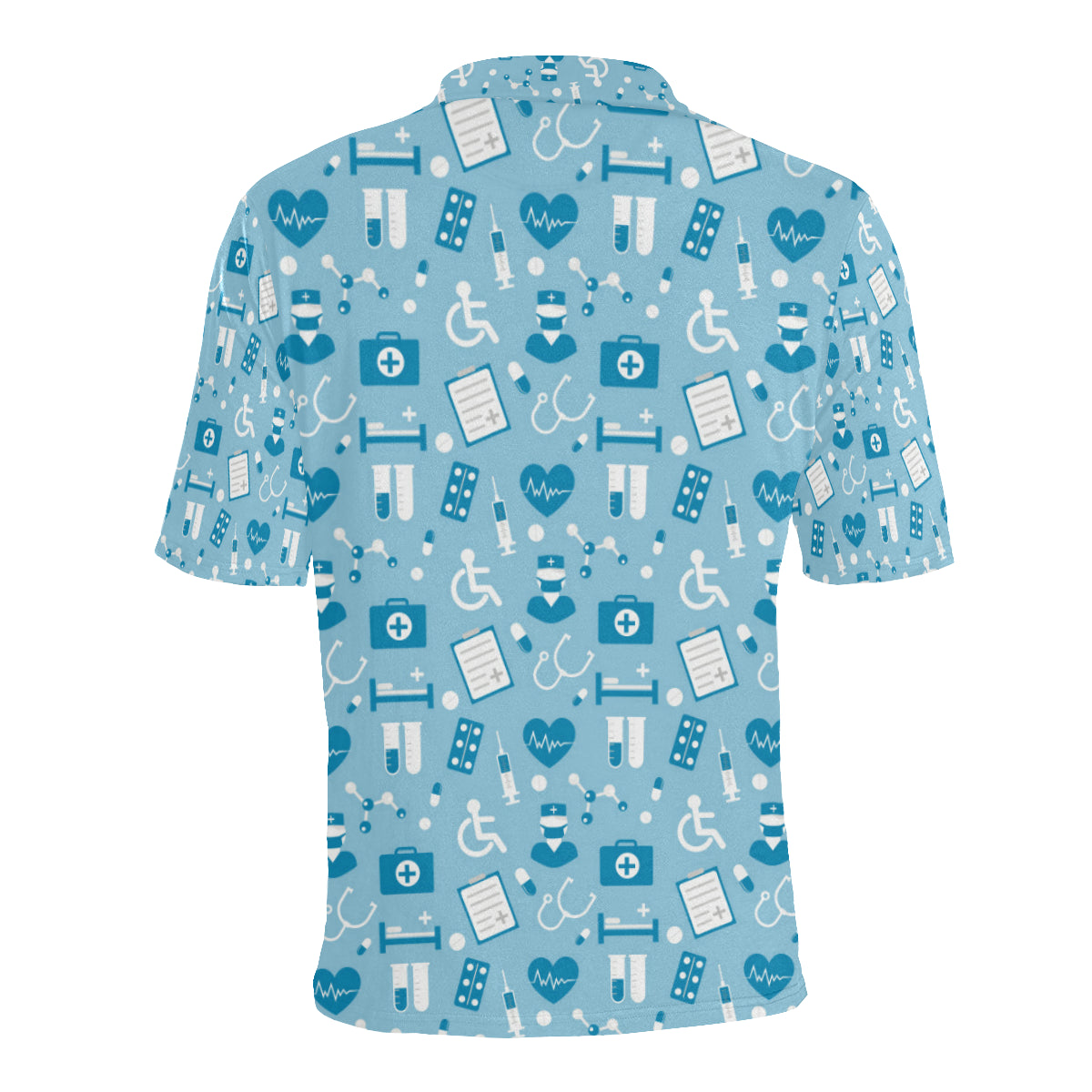 Medical Pattern Print Design 05 Men Polo Shirt
