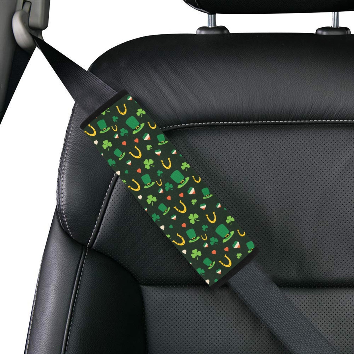 Shamrock Print Design LKS308 Car Seat Belt Cover