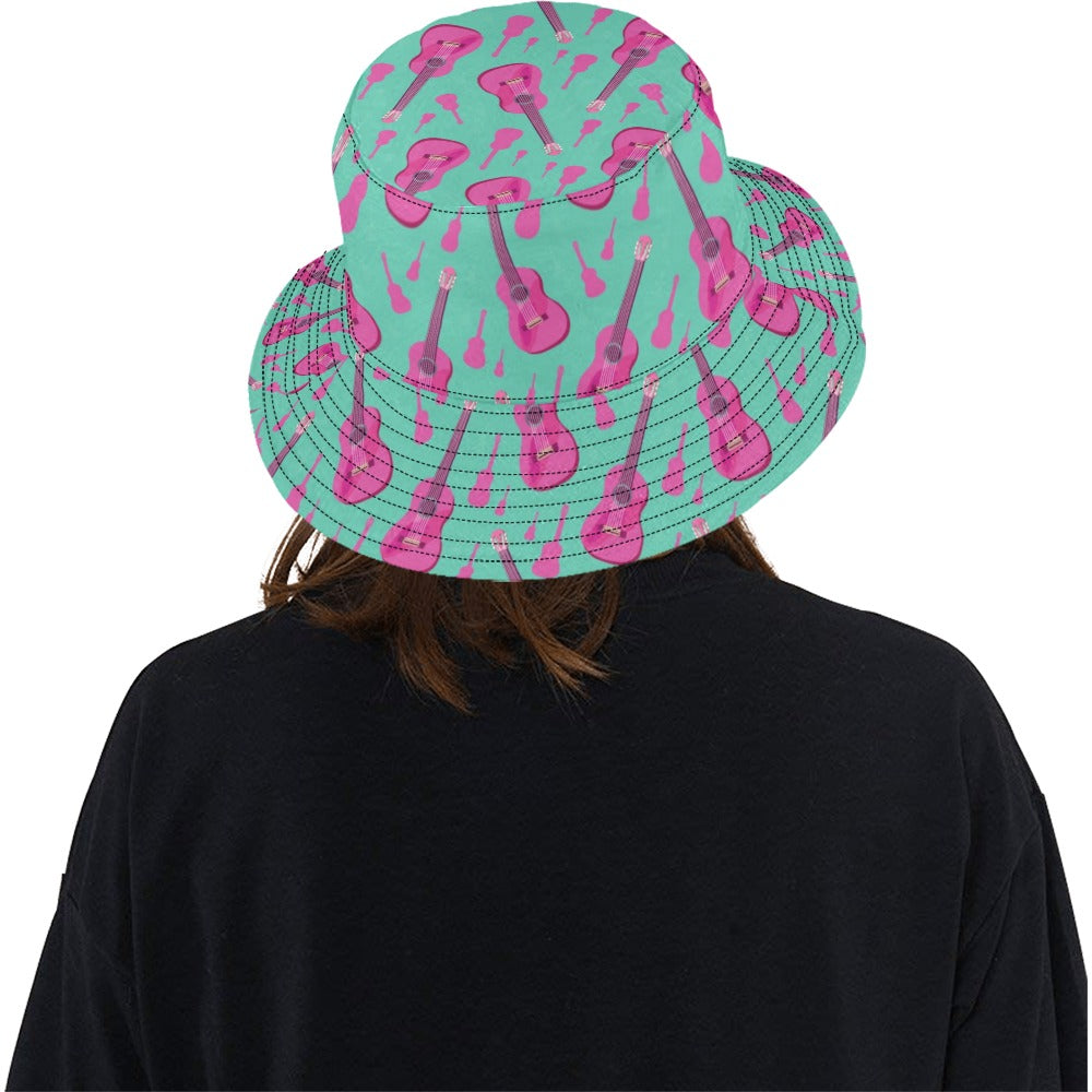 Acoustic Guitar Print Design LKS405 Unisex Bucket Hat