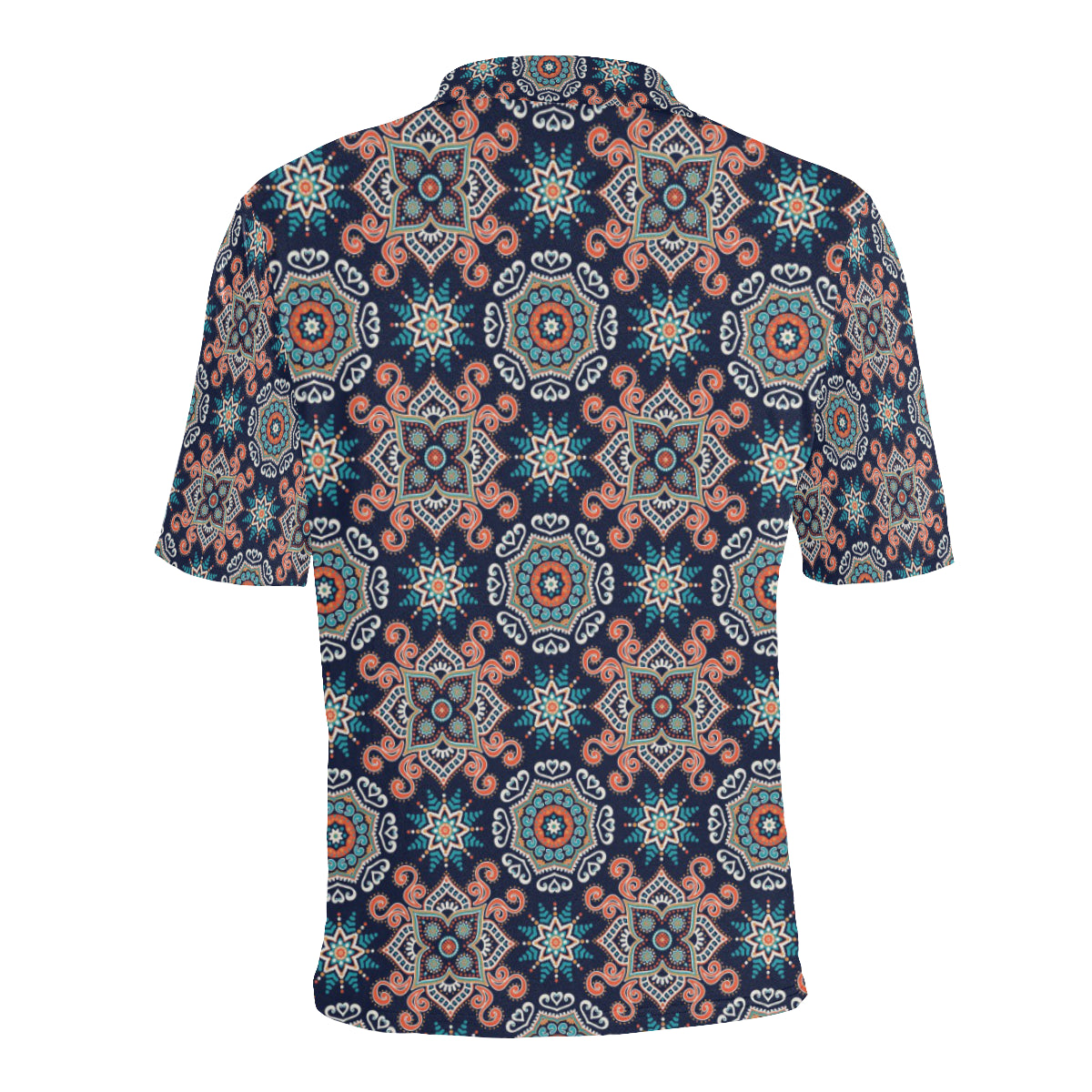 Bohemian Pattern Print Design 02 Men Polo Shirt