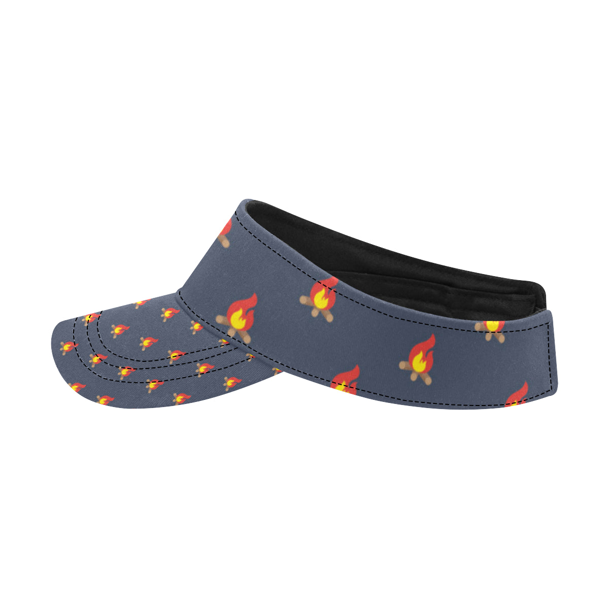 Campfire Pattern Print Design 02 Unisex Sun Visor