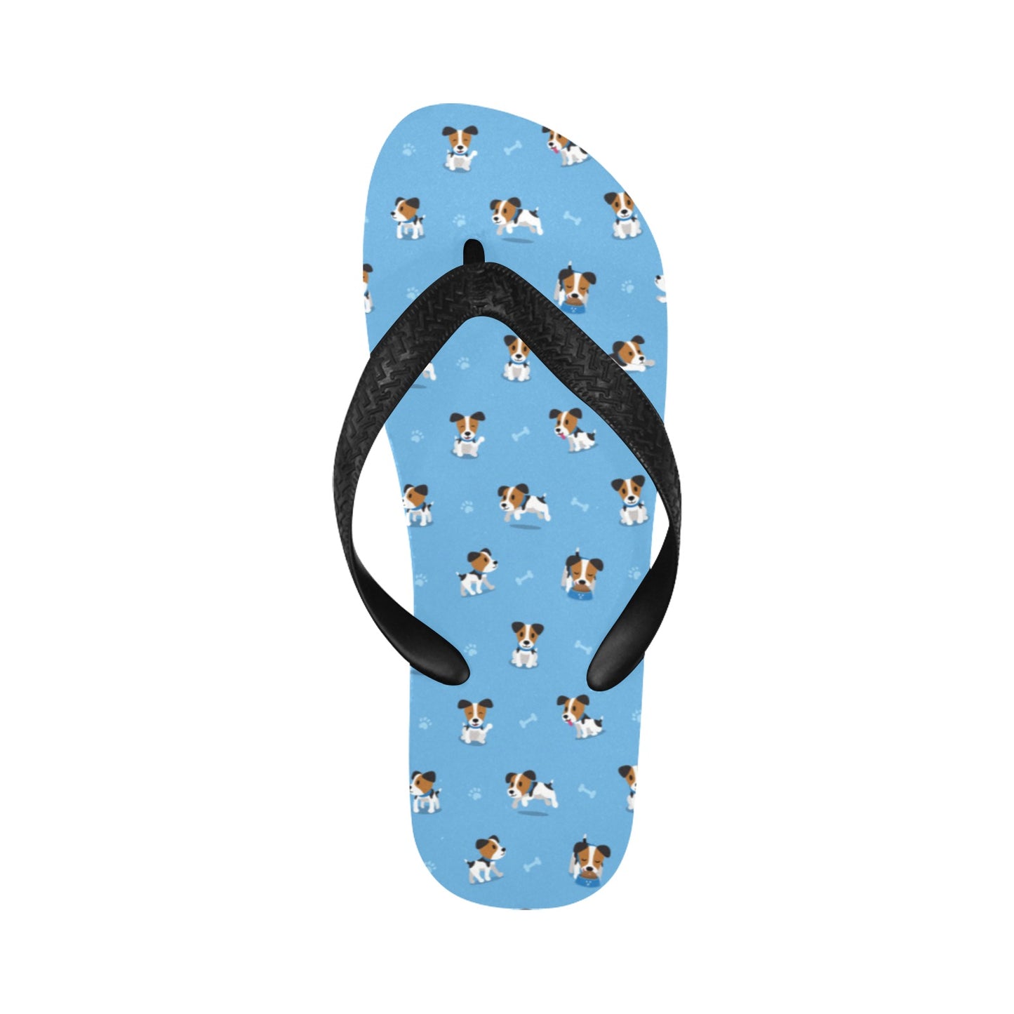 Russell Terriers Print Design LKS3010 Flip Flops