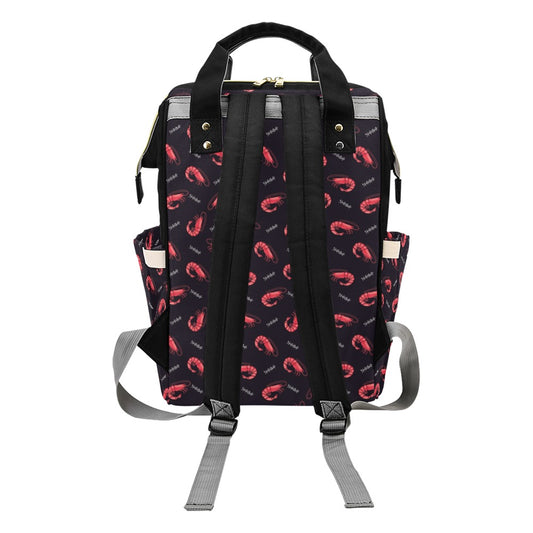 Shrimp Print Design LKS302 Diaper Bag Backpack