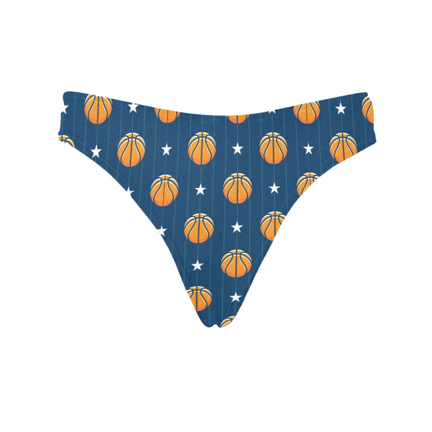 Basketball Star Print Pattern Women's Thongs
