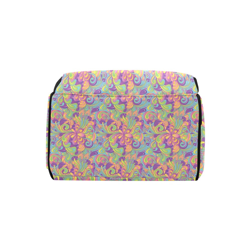 Trippy Print Design LKS306 Diaper Bag Backpack