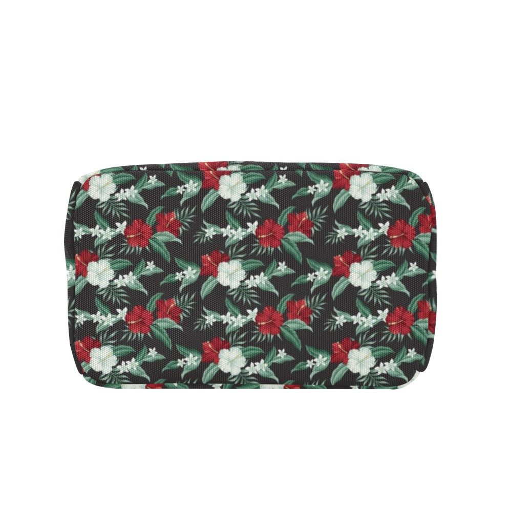 Tropical Flower Print Design LKS303 Insulated Lunch Bag