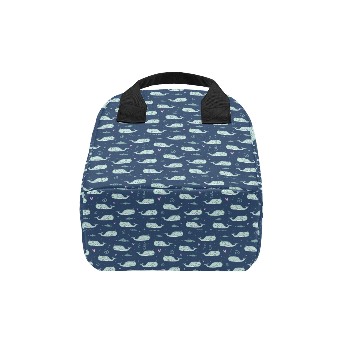 Narwhal Design Print Insulated Lunch Bag