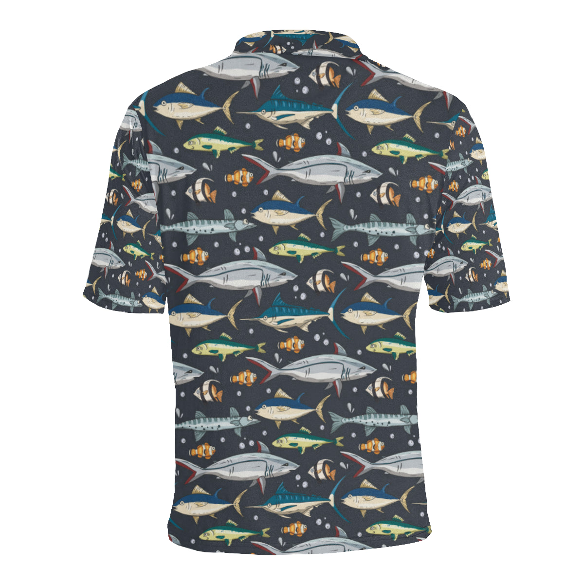 Swordfish Pattern Print Design 04 Men Polo Shirt