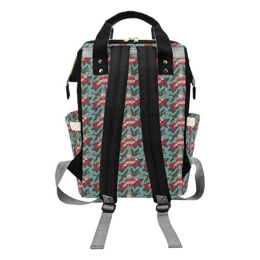 Tattoo Heart Print Design LKS301 Diaper Bag Backpack