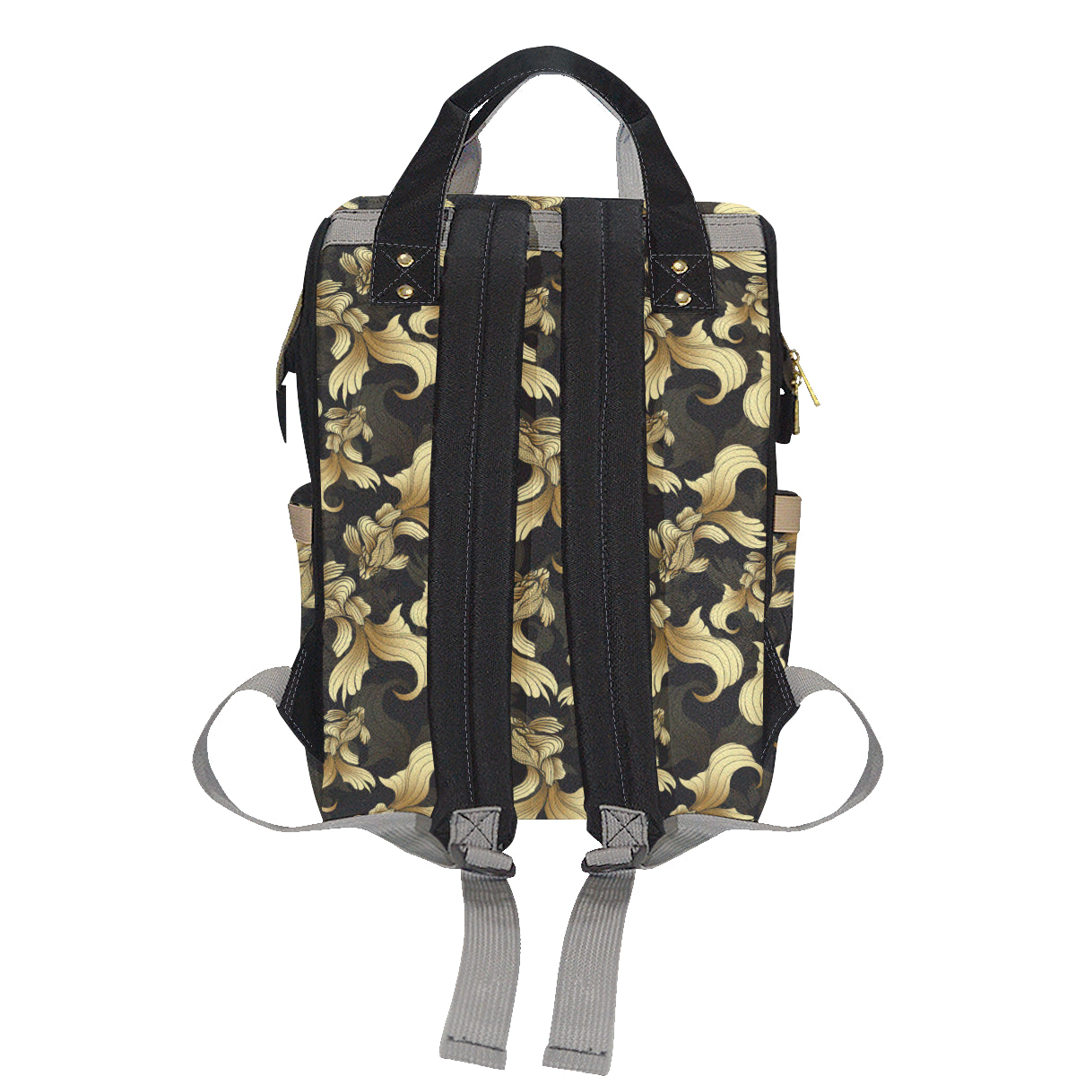 Goldfish Pattern Print Design 02 Diaper Bag Backpack