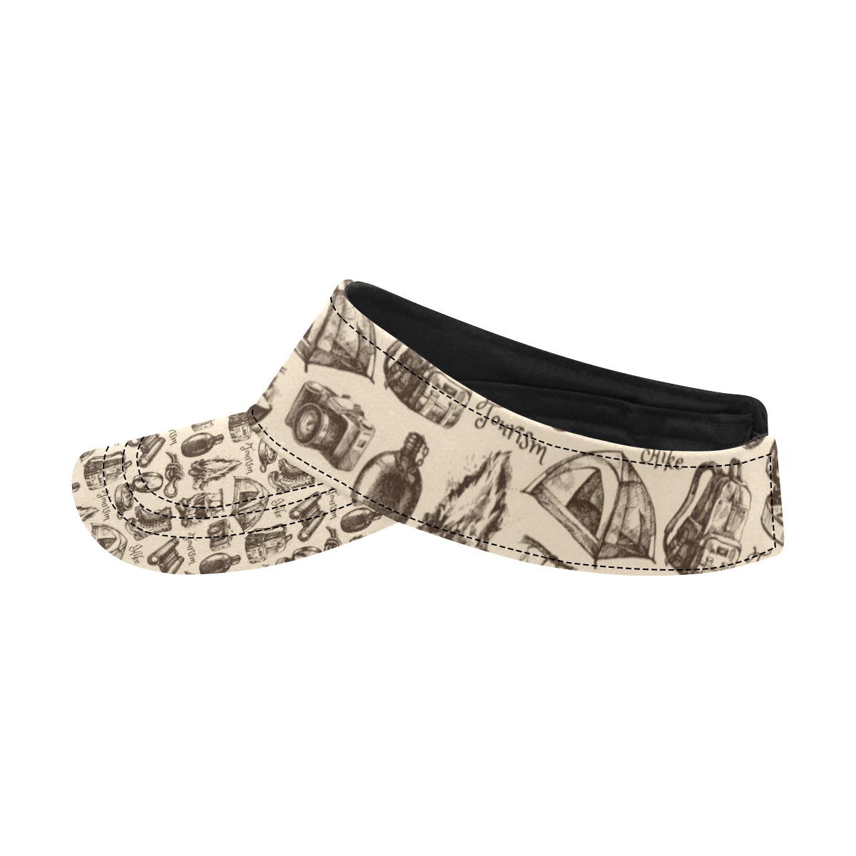 Camping Pattern Print Design 01 Unisex Sun Visor