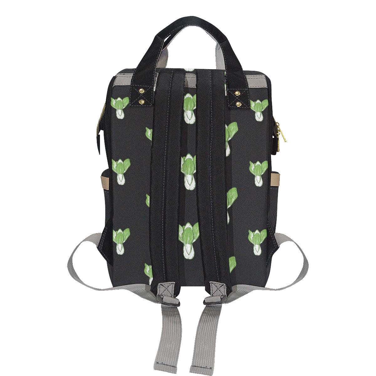 Kale Pattern Print Design 02 Diaper Bag Backpack