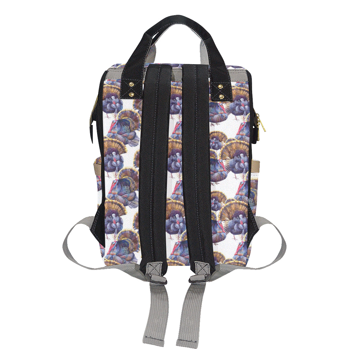 Turkey Pattern Print Design 01 Diaper Bag Backpack