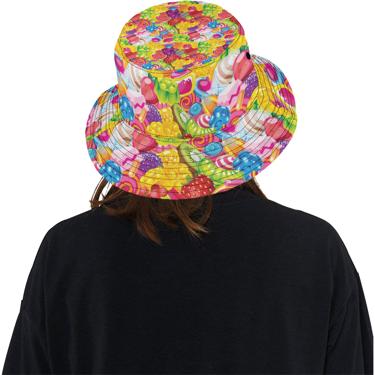 Candy Pattern Print Design CA01 Unisex Bucket Hat