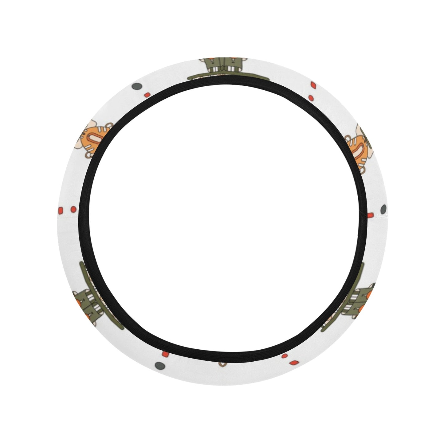 Totem Print Design LKS302 Steering Wheel Cover with Elastic Edge