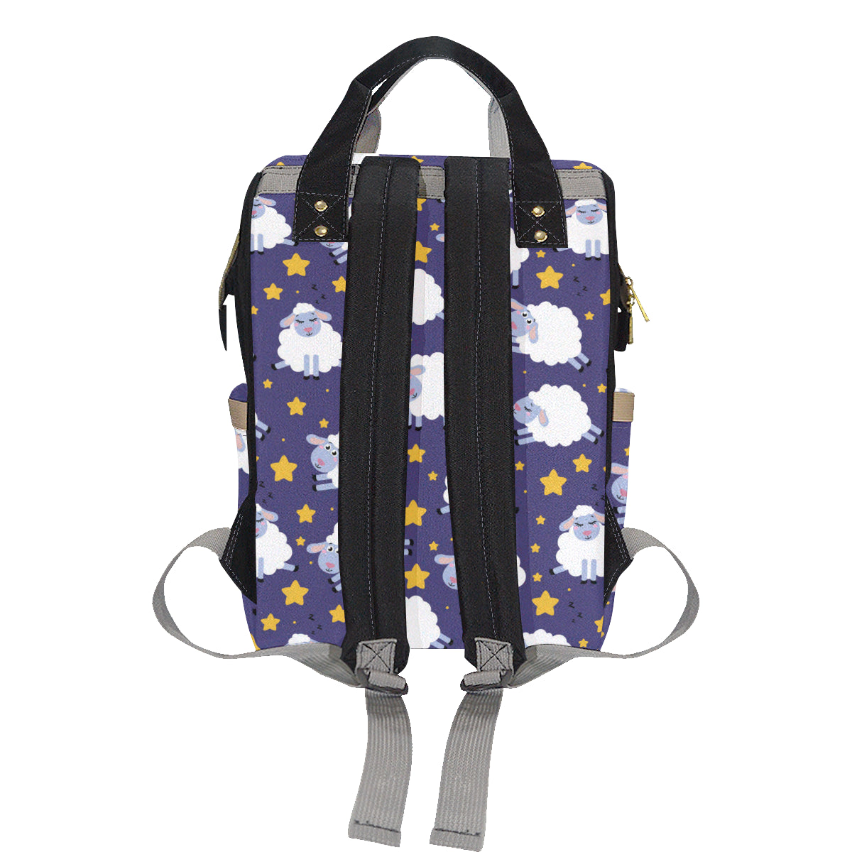 Sheep Pattern Print Design 03 Diaper Bag Backpack