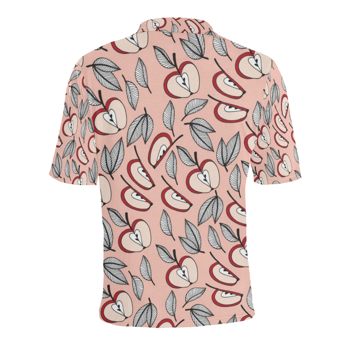Apple Pattern Print Design AP04 Men Polo Shirt