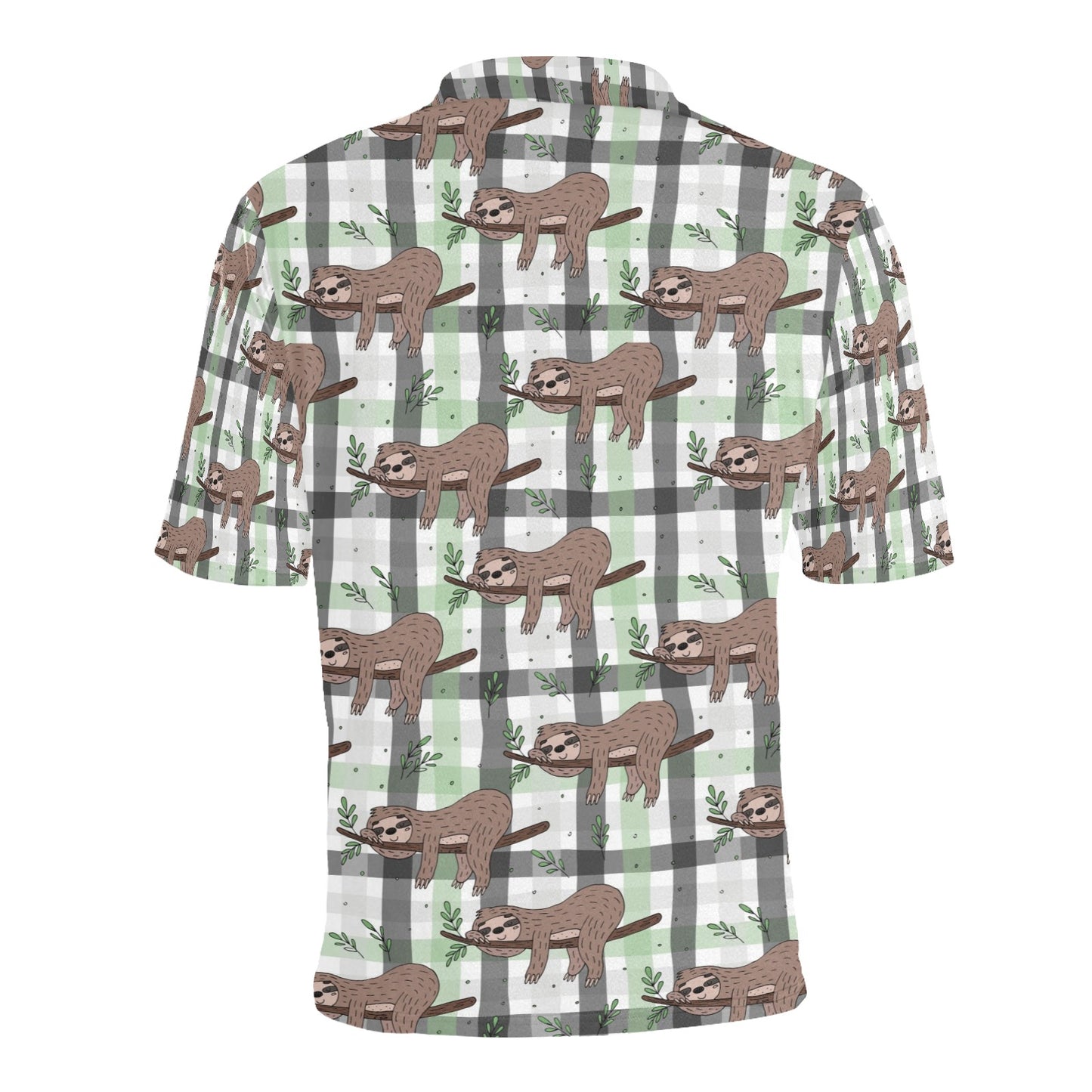 Sloth Print Design LKS301 Men Polo Shirt