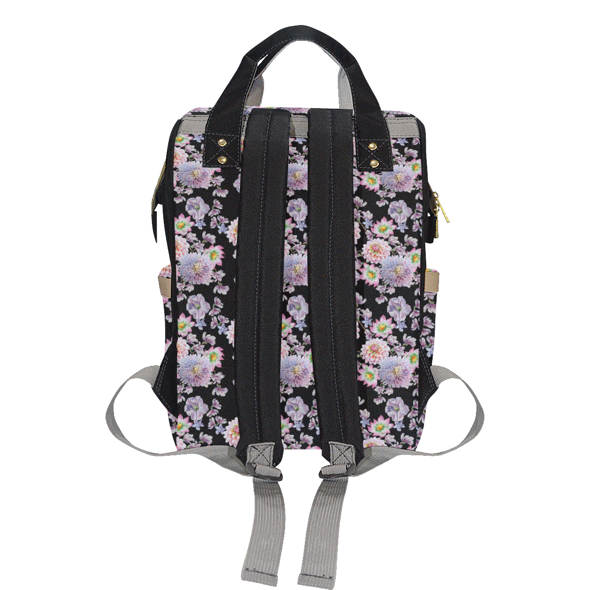 Dahlia Pattern Print Design DH012 Diaper Bag Backpack