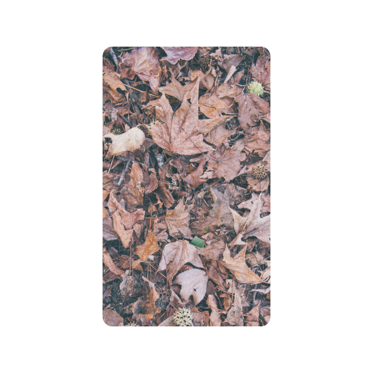 Camouflage Realistic Tree Leaf Print Rubber Doormat