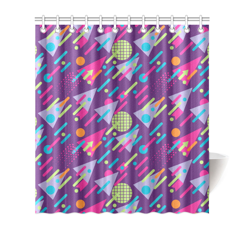 90s Pattern Print Design 4 Shower Curtain