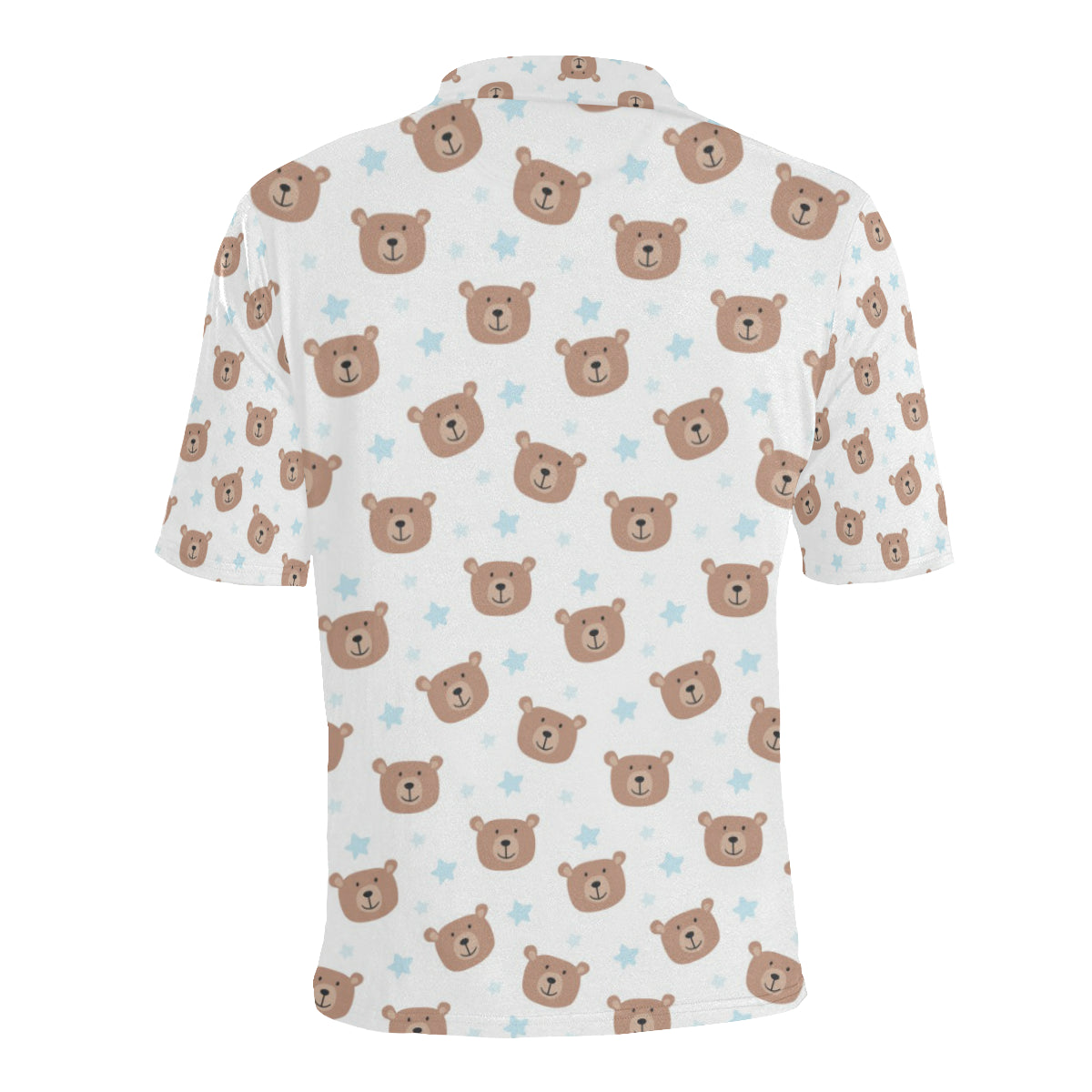 Bear Pattern Print Design BE02 Men Polo Shirt