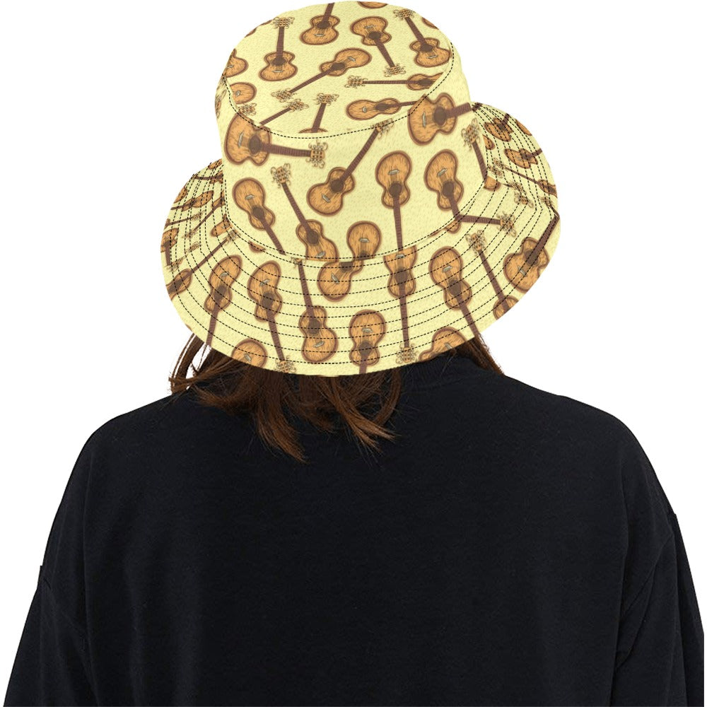 Acoustic Guitar Print Design LKS402 Unisex Bucket Hat