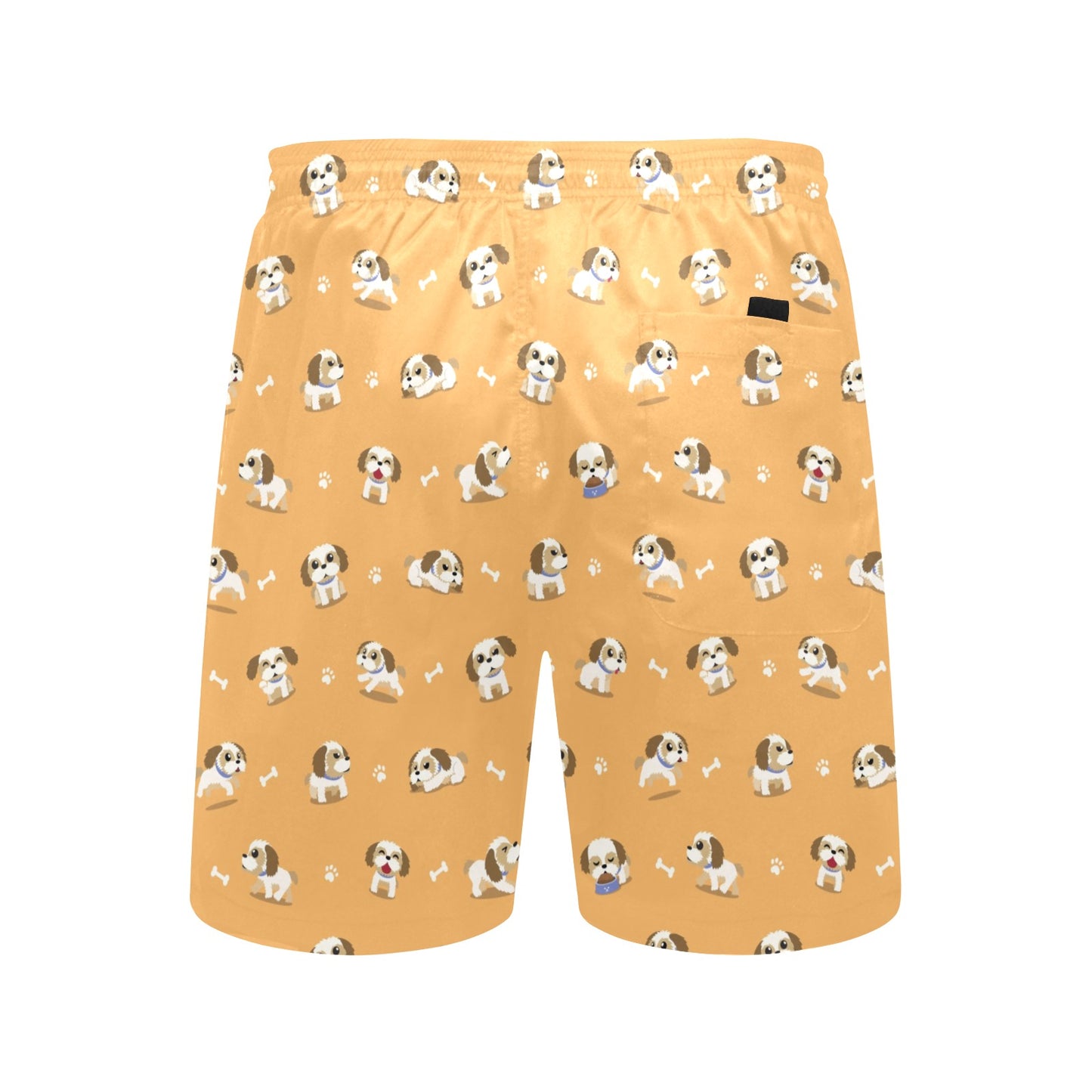 Shih Tzu Print Design LKS304 Men's Swim Trunks Beach Shorts