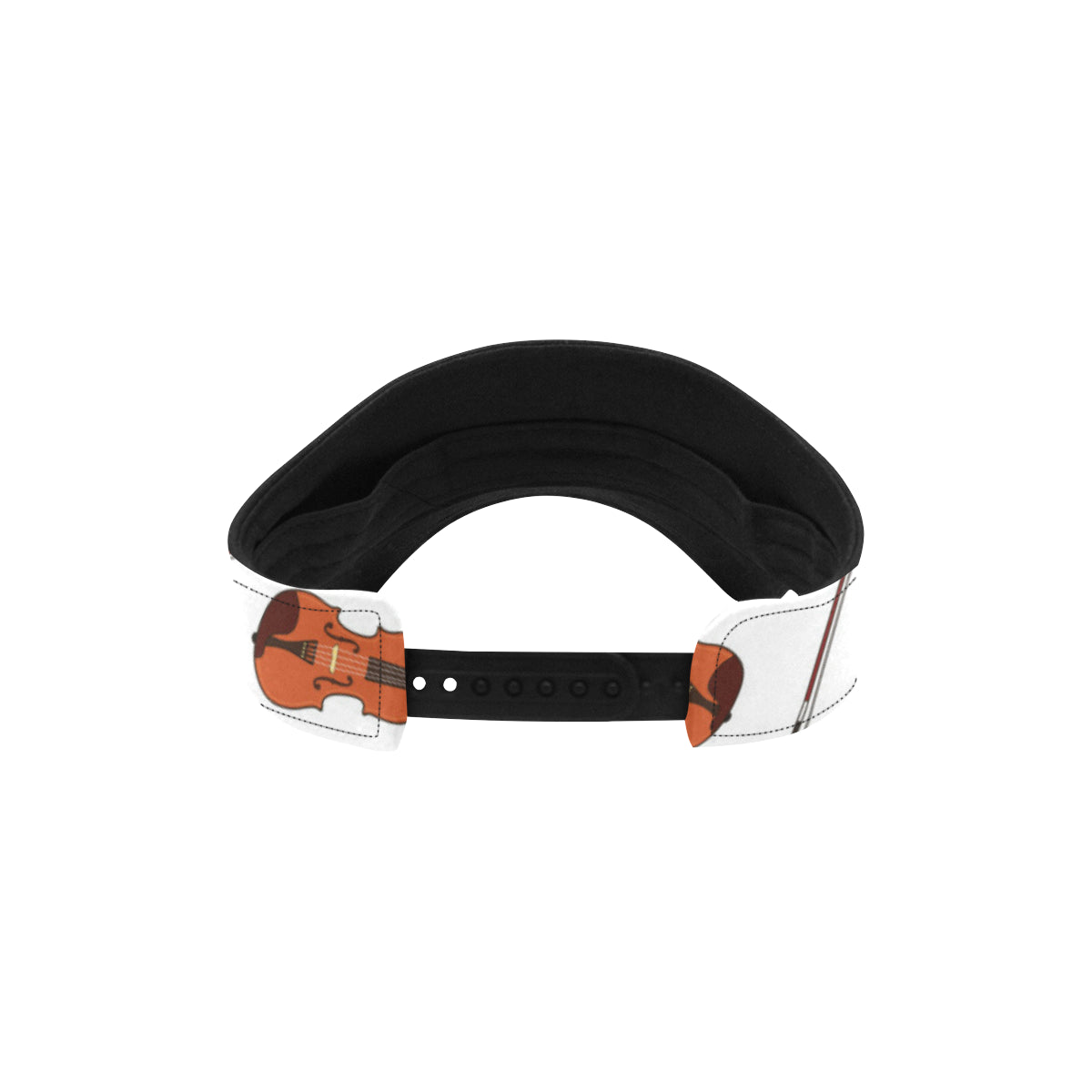 Violin Pattern Print Design 02 Unisex Sun Visor