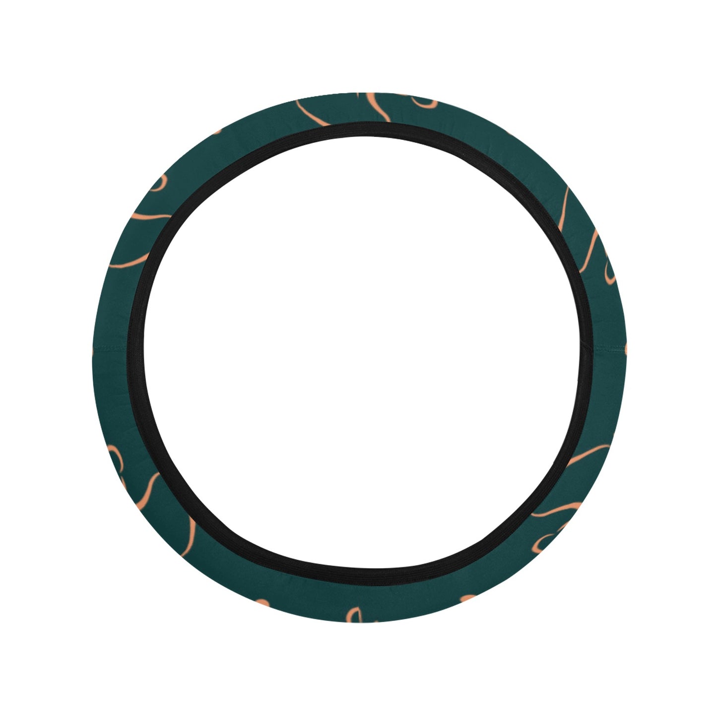 Horse Head Print Design LKS302 Steering Wheel Cover with Elastic Edge