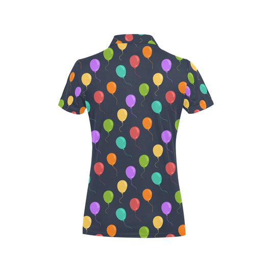 Ballon Colorful Pattern Print Design 03 Women's Polo Shirt