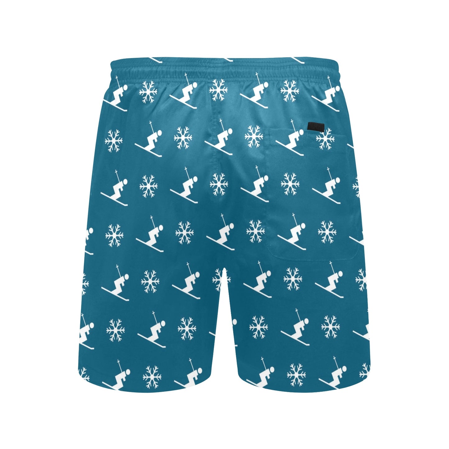 Ski Print Design LKS301 Men's Swim Trunks Beach Shorts