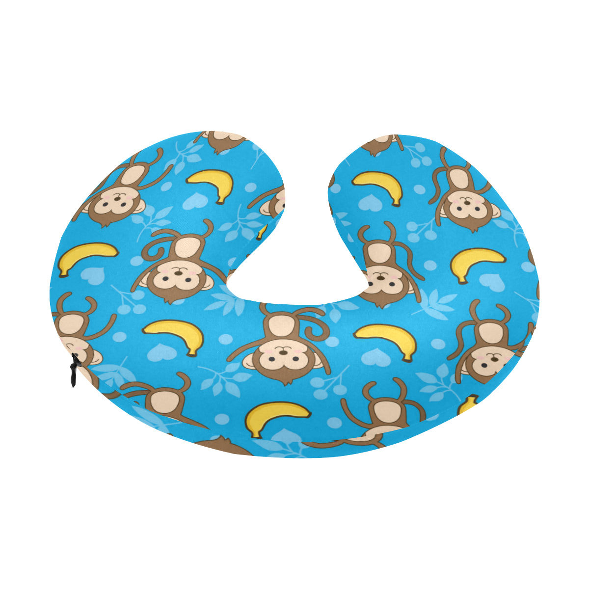 Monkey Pattern Print Design 05 U-Shaped Travel Neck Pillow