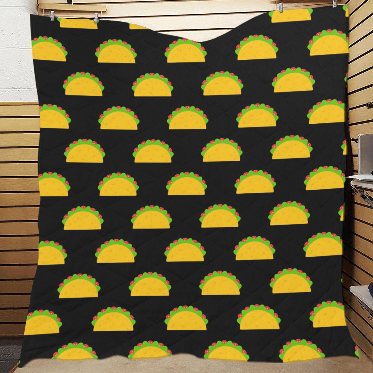 Taco Pattern Print Design TC06 Premium Quilt