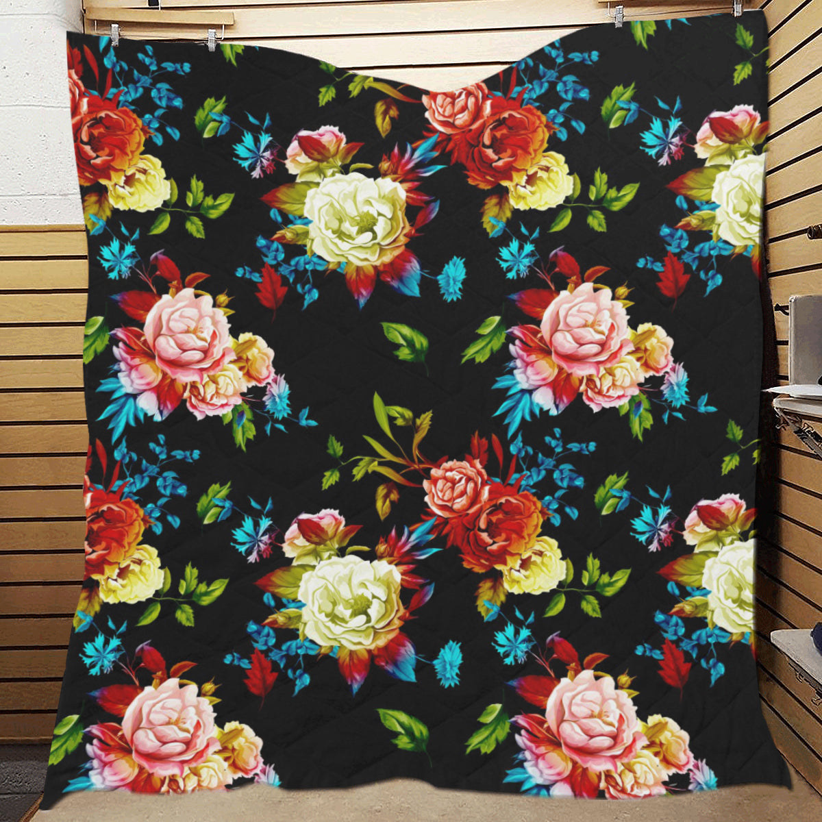 Peony Pattern Print Design PE07 Premium Quilt