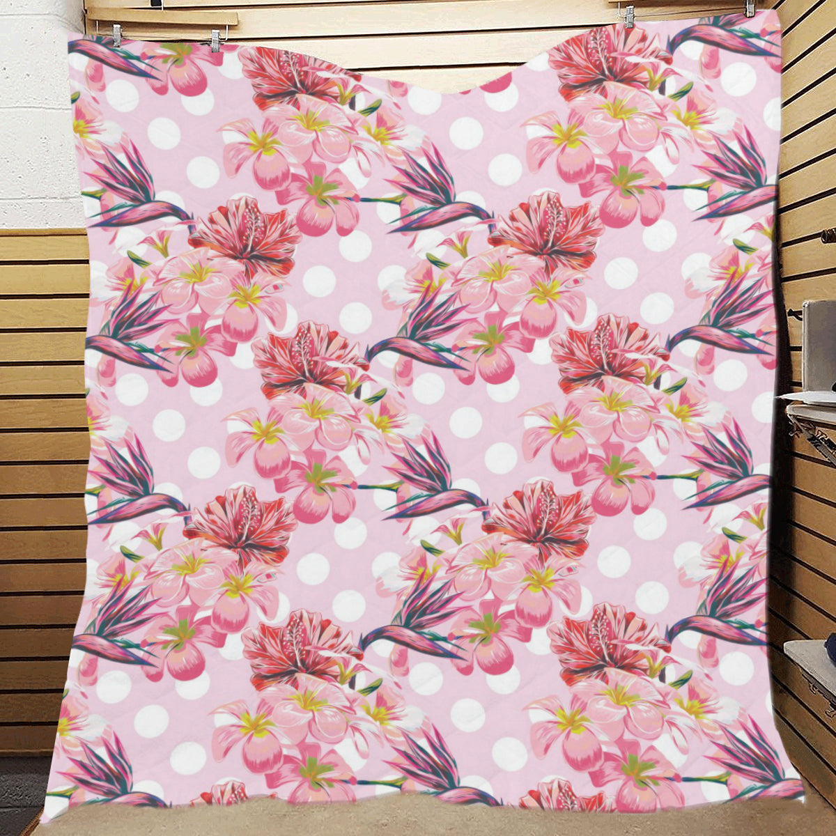 Bird Of Paradise Pattern Print Design BOP011 Premium Quilt