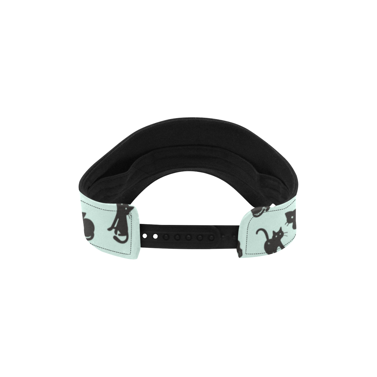 Black Cat Pattern Print Design 04 Unisex Sun Visor