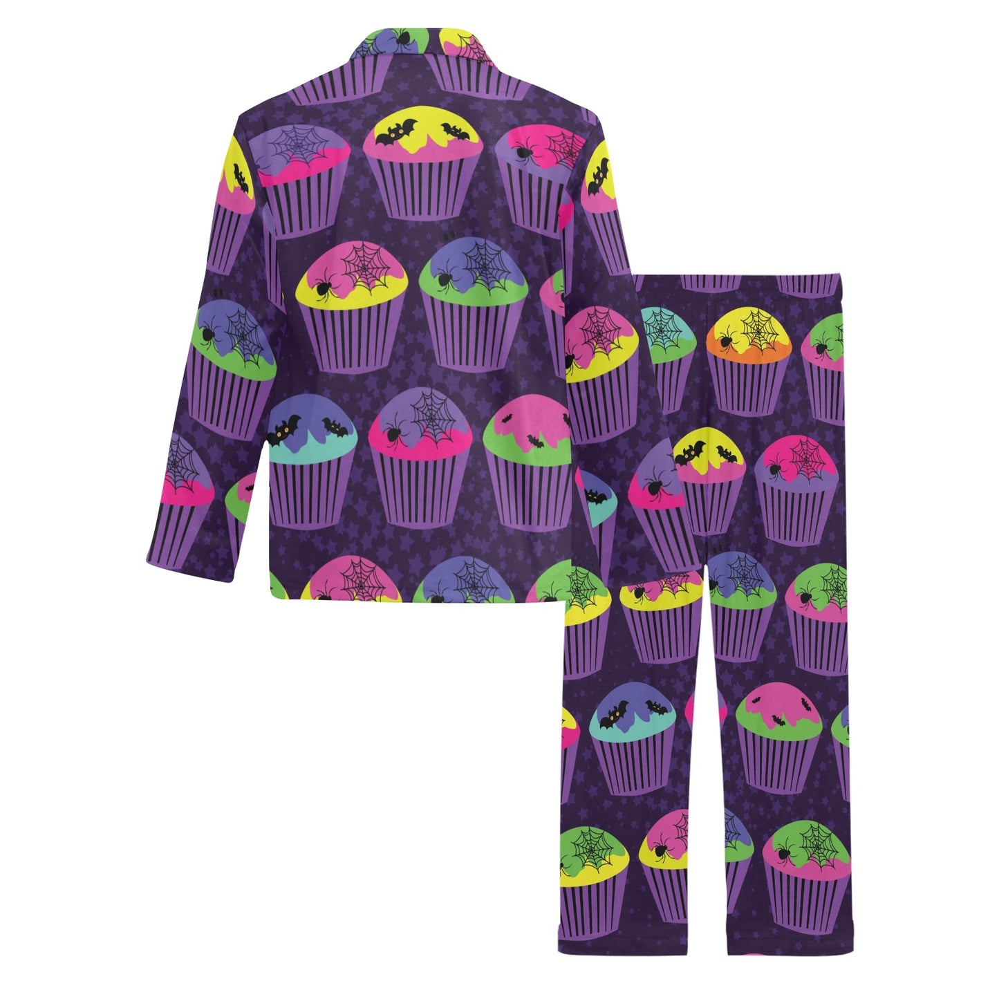 CupCake Halloween Men's Long Pajama Set