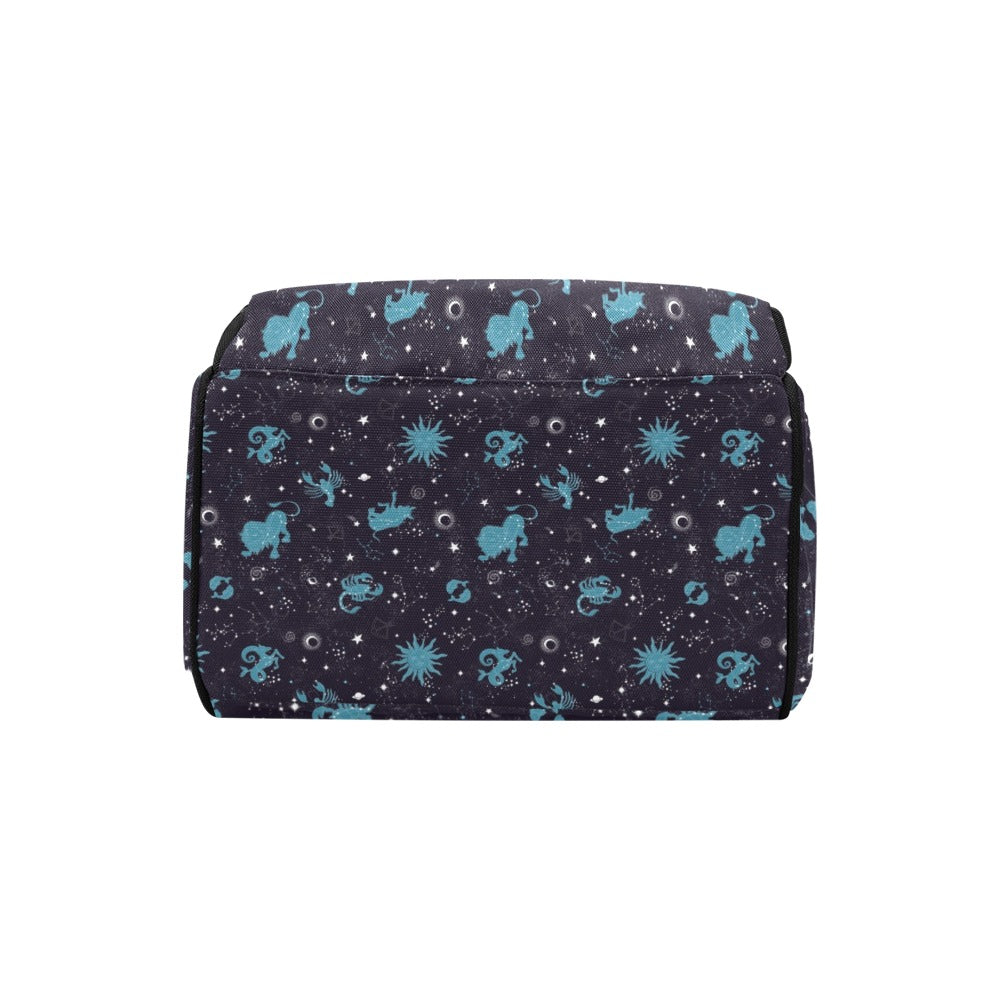 Zodiac Print Design LKS303 Diaper Bag Backpack