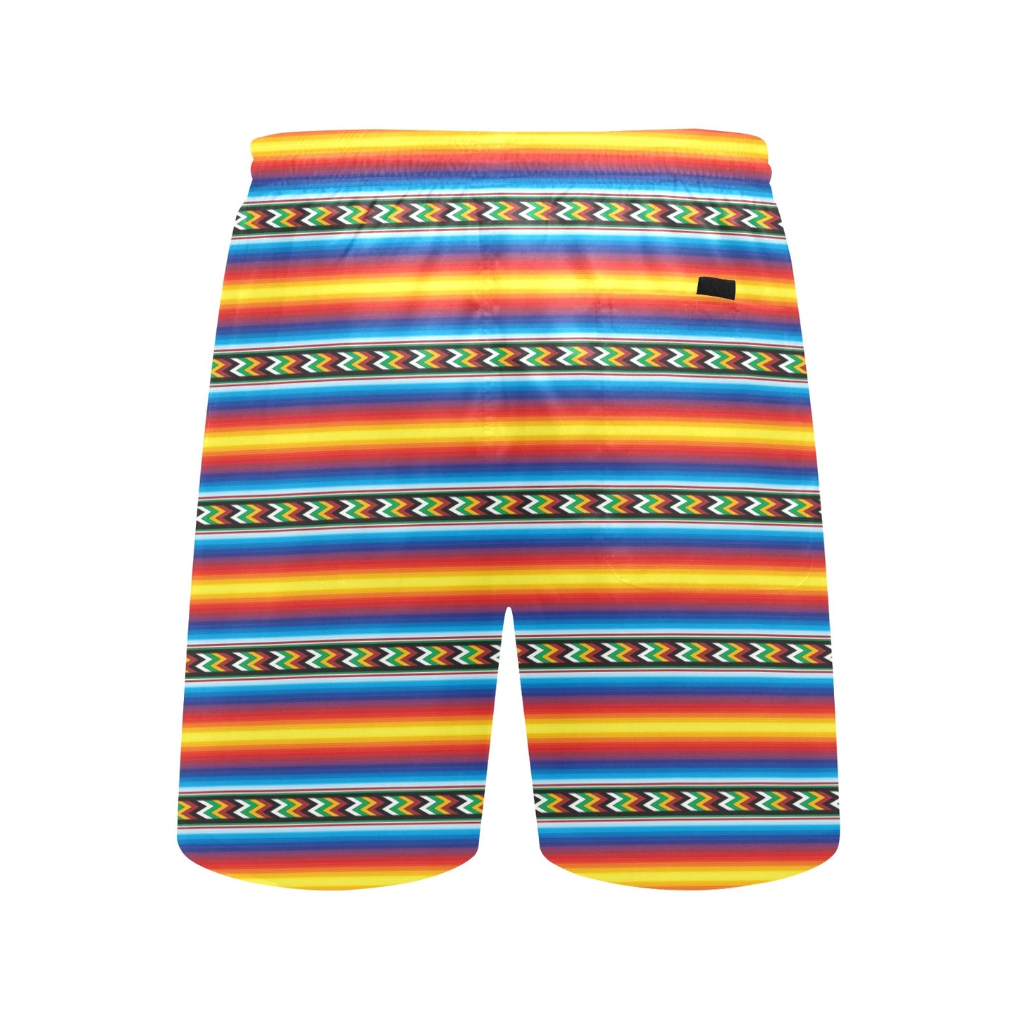 Mexican Blanket ZigZag Print Pattern Men's Swim Trunks Beach Shorts