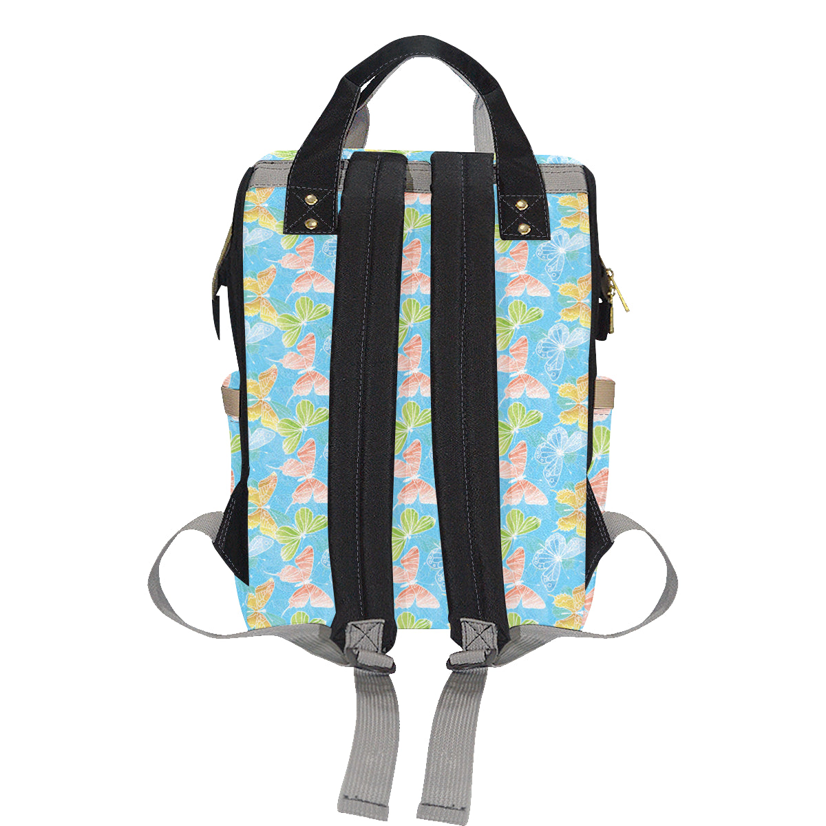 Butterfly Pattern Print Design 05 Diaper Bag Backpack