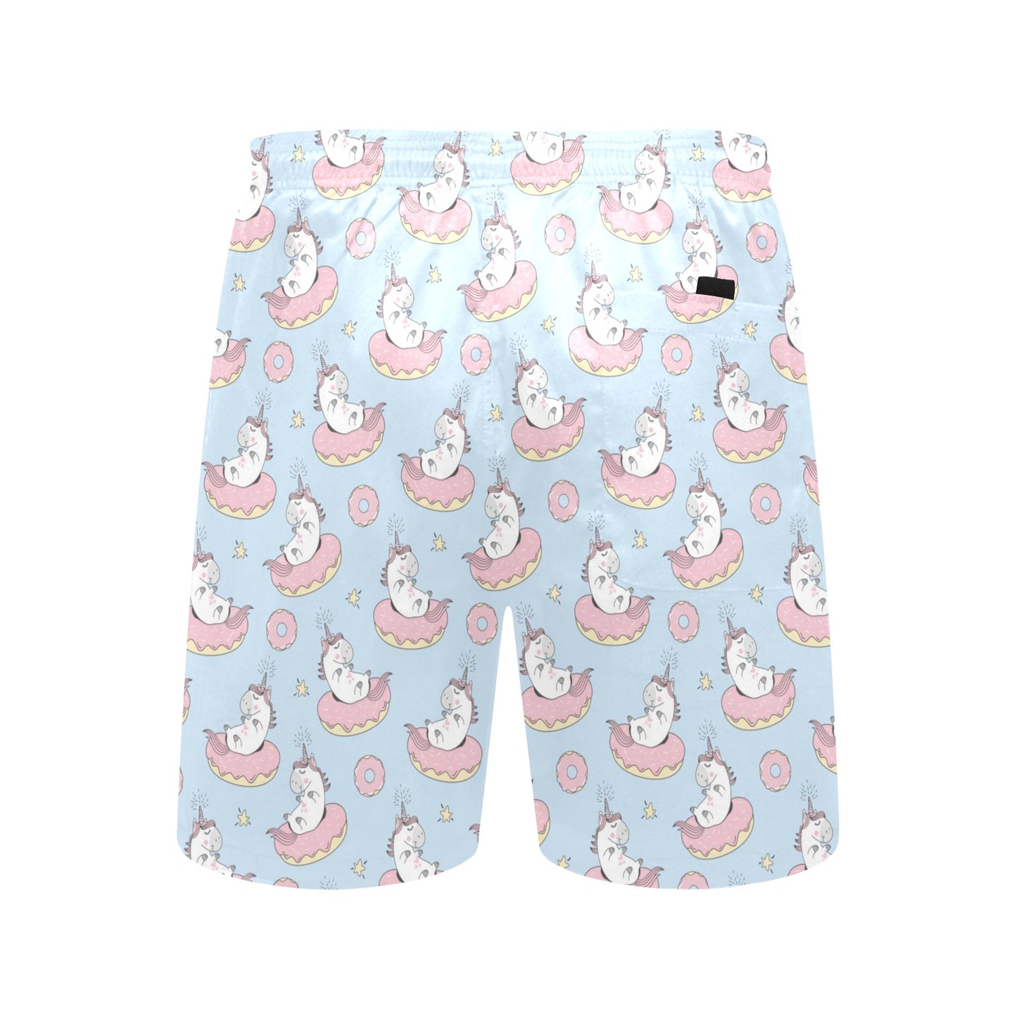 Unicorn Print Design LKS303 Men's Swim Trunks Beach Shorts