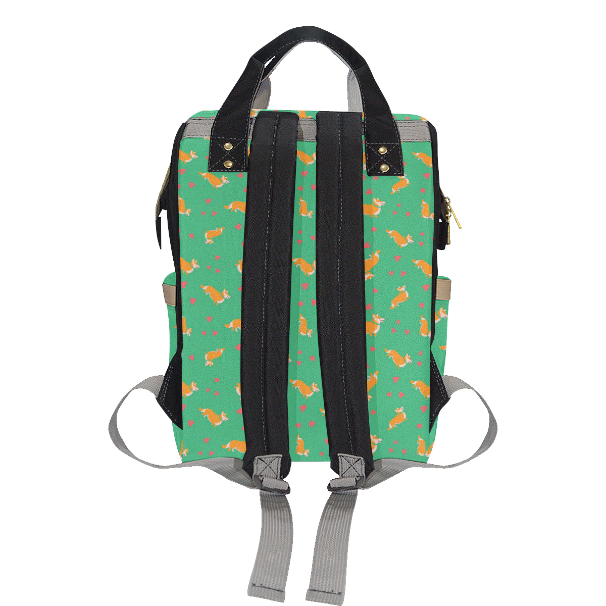 Cardigan Welsh Corgis Pattern Print Design 03 Diaper Bag Backpack