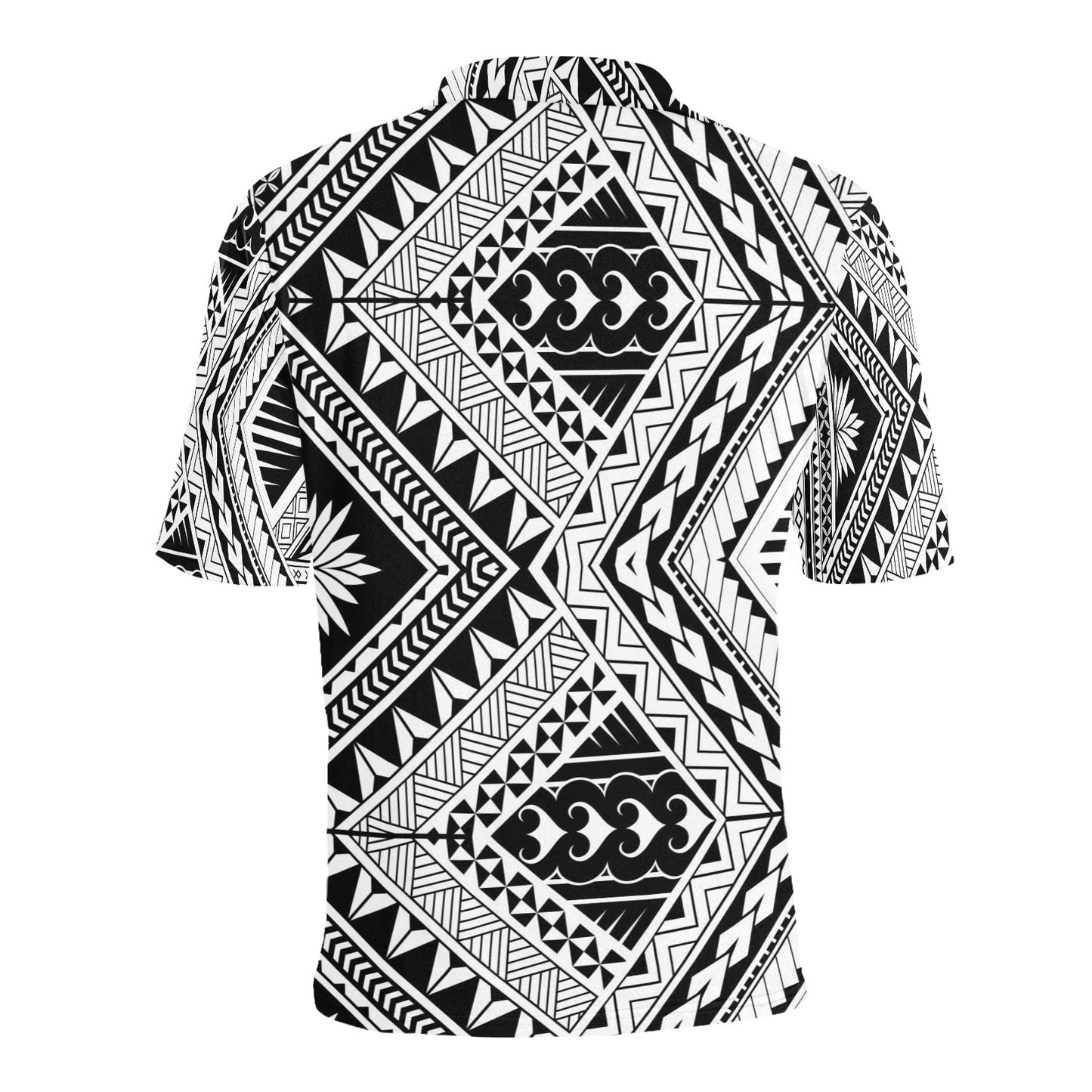 Samoan Tattoo Style Print Design LKS307 Men Polo Shirt