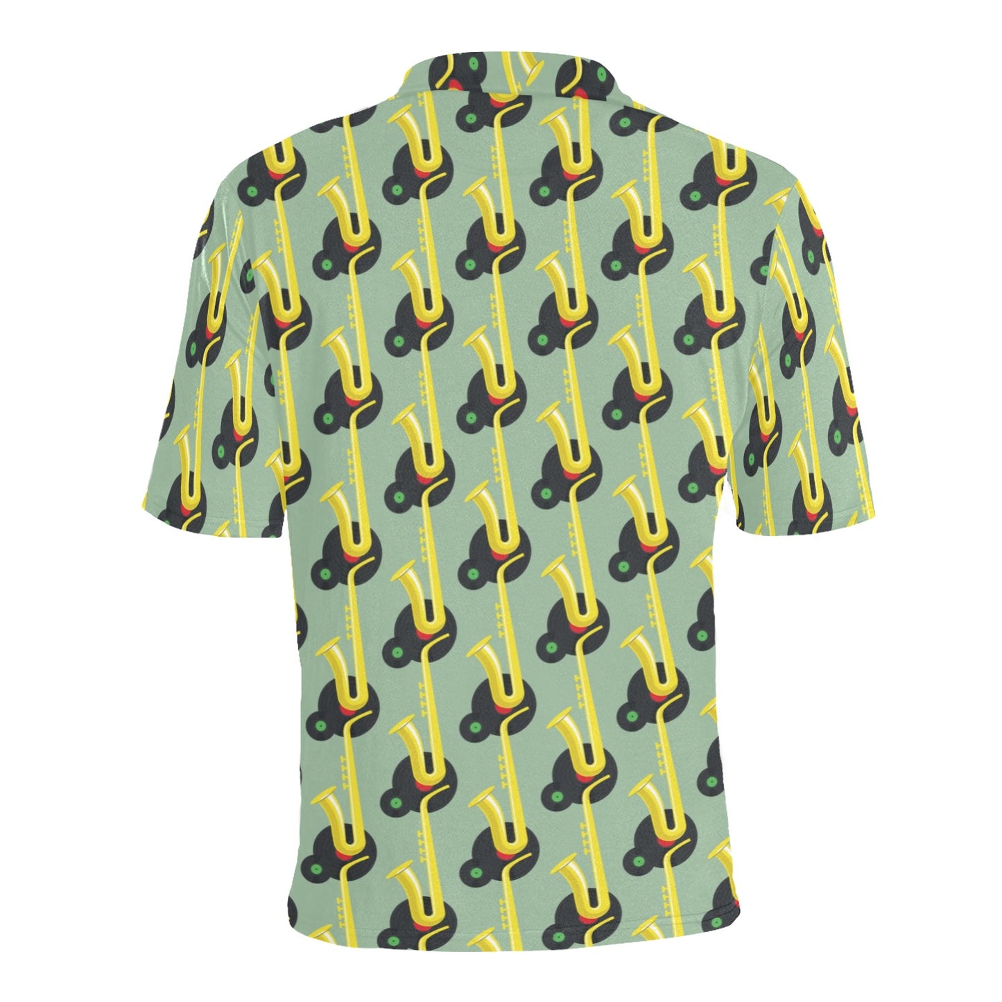 Saxophone Print Design LKS405 Men Polo Shirt