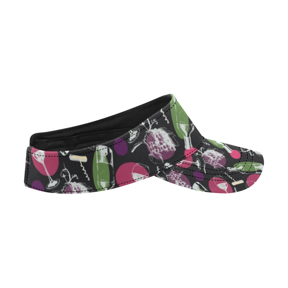 Wine Print Design LKS307 Unisex Sun Visor