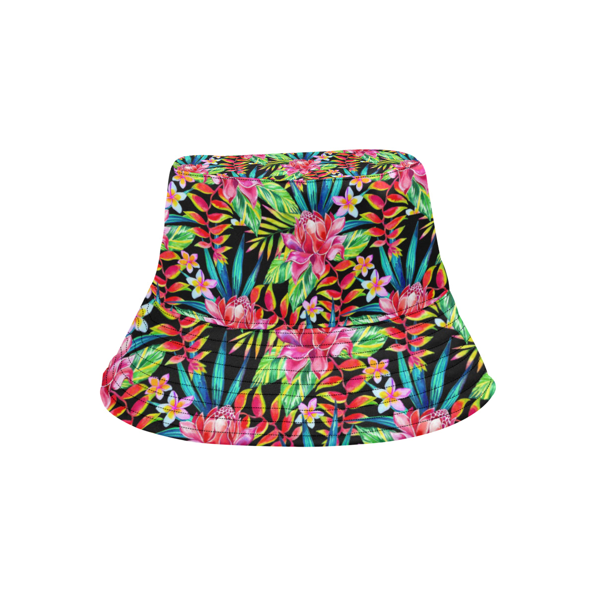 Heliconia Pattern Print Design HL02 Unisex Bucket Hat
