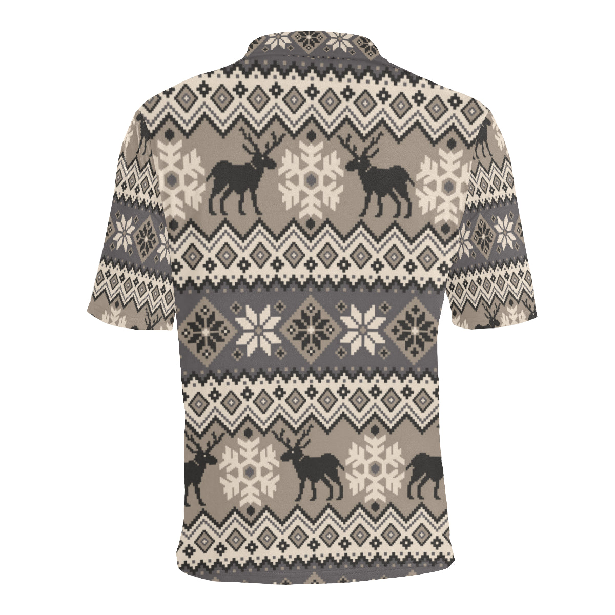 Nordic Pattern Print Design A01 Men Polo Shirt
