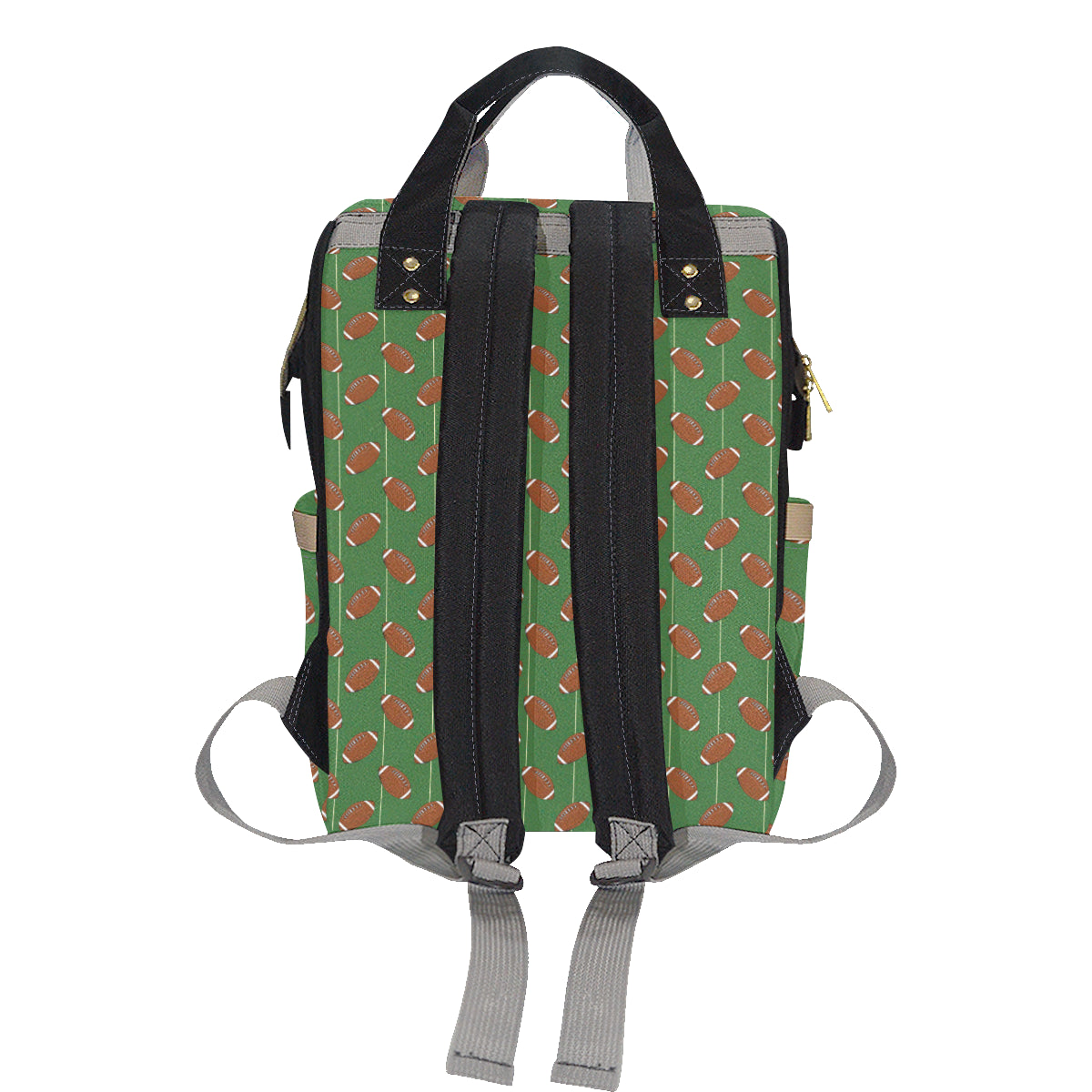 American Football on Field Themed Diaper Bag Backpack